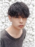 フリックパーマ/ツーブロックショート/韓国風マッシュ