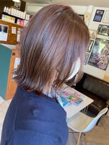 ヘア メイク ココ(hair make coco)&nbsp;アウトラインが可愛い切りっぱなしミディ♪