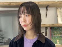柔らかい質感のドライカットで雰囲気良く仕上げます