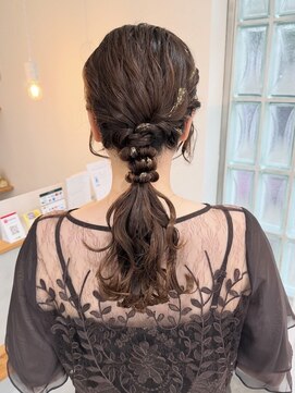 アト(Ato.) 金箔×ローポニーhair arrange【向】【Ato.明石】
