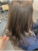 ロングレイヤー×ブラウンベージュ