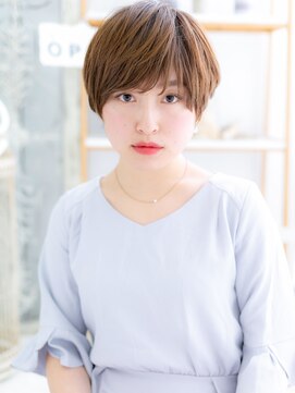 カバーヘア 上尾西口店(COVER HAIR) ★カーキオレンジブラウン小顔ショートマッシュ20代30代40代★7