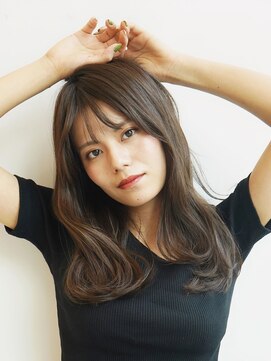 ジーナ 船橋(Zina) 小顔セミウェットウェーブピンクベージュハイライトカラー