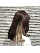 ビス ヘア アンド ビューティー 西新井店(Vis Hair＆Beauty) デザインカラー/インナーカラー×スモーキーベージュ♪