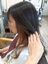 スピニングヘアティアナ(spinning hair Tiana.)&nbsp;くすみブルー&ペールインナーカラー