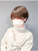 大人可愛い丸みショート