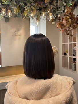 アンド ラ ブランシュ(&.La Blanche) 縮毛矯正/ストレート/くすみブルー/テラコッタ/大宮