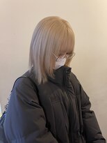 デコ(DECO) 《RYUSEI》ホワイトブロンド/ハイトーンボブ/ウルフ/髪質改善