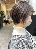 くびれヘア20代30代40代白髪ぼかしグラデーションカラーモテ髪