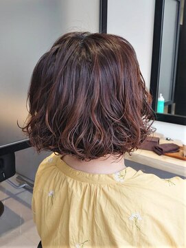 フィンセント 新高円寺店(VINCENT) 前下がりボブのパーマスタイル