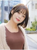 20代30代40代◎小顔ショートボブチョコレートカラー新宿代々木