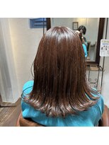 ロア(Loah)&nbsp;外ハネボブ×ペールピンク/ベージュピンク