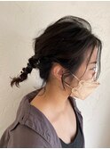 変形ポニーテール