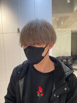 【川辺晴加】ケアブリーチカラーでつくるハイトーンマッシュ