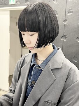 ココ 原宿(KOKO) 黒髪小顔クラゲヘアーオリーブグレーココアベージュ