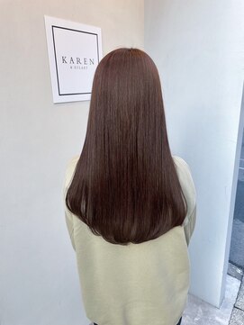 カレンアンドエクラート 大宮(KAREN&ECLART) 髪質改善 艶髪 ストレート 縮毛矯正 暗髪 韓国風 ロング