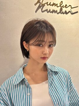 ナンバー 六本松(Number) ボブっぽショート/ショートボブ/韓国/シースルーバング/髪質改善