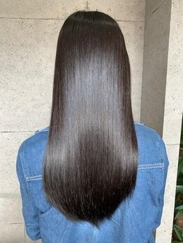 アーフ(ARF)の写真/【髪質改善】髪のダメージを最小限に抑え、自然なストレートが叶う！今までにない艶と柔らかさを実現☆