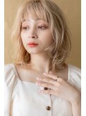 ハイトーンカラー透明感ホワイトブロンド312X越谷10代20代