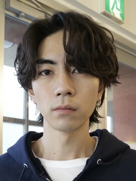 バイフィフス 原宿/表参道(by fifth) メンズナチュラルマッシュシャドウパーマ無造作センターパート