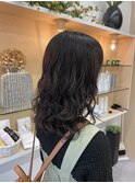 コテ巻き風パーマ