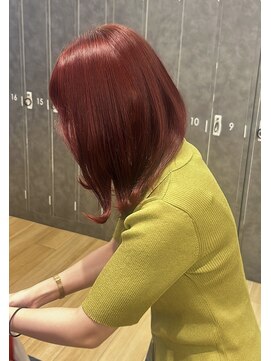 ジアン バイ ミルボン NU茶屋町+(GIEN by milbon) 暖色カラー/レッドカラー/チェリーレッド/吉岡美音