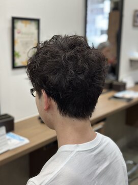 ルシード スタイル リコット(Lucido Style Ricotto) メンズニュアンスパーマ/ラフパーマ束感ナチュラルメンズカット