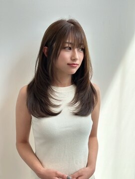 アルツ グレアス(ALTS glaness) ココアブラウン×レイヤースタイル