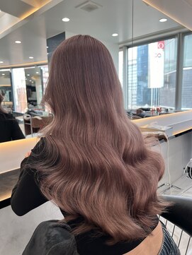 ラピス 渋谷本店(Lapis) ココアピンクブラウン/ブリーチカラー/髪質改善/韓国風