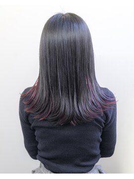 エルレ(Elure) レイヤーカット#レッド#ブリーチ#裾カラー#浜松#浜北#磐田