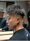 MEN'S/ハイライト×ツイスパ×短髪フェード/ツイストジェット