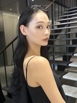 エヌ 大阪梅田店(enu) 【大阪梅田】ブルーブラック×韓国風くびれ巻き