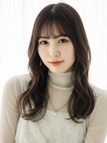 フレイムス ヘアアンドリラックス 赤羽店(Frames hair&relax) 学生20代30代◎前髪あり清楚系ニュアンスウェーブロング赤羽