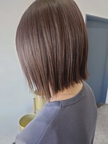 サロン(CI'SALON)&nbsp;透明感クールベージュ切りっぱなしボブ