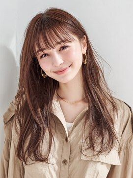 ヘアースパパズ(hairspaPAZ) 大人可愛い艶髪夏色カラーピンクベージュロングレイヤー