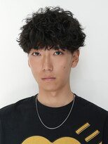 ログ(LOG)&nbsp;メンズショート 無造作パーマ ツーブロ 高松