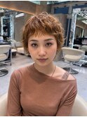 ♪ショートウルフパーマ/20代30代40代50代/顔周りカット/池袋