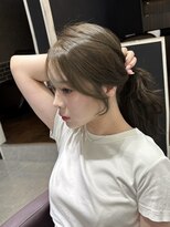 アウラ 近鉄八尾駅前店(Aura)&nbsp;顔周りレイヤー×オリーブグレージュ♪