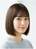 ぱつっとボブ