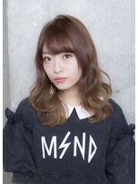 サロンドミルク 原宿(salon de MiLK)&nbsp;【salon de MiLK 原宿】ミルキーベージュグラデーションウェーブ