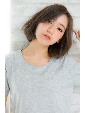 ジョエミバイアンアミ(joemi by Un ami) (joemi)ワイドバングくびれミディモーブカラーワンサイド(花野)