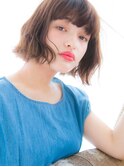 切りっぱなしボブでモテスタイル☆