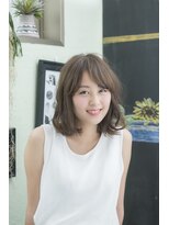 ヘアーミューズ リベロ(hair muse Livero) 【Livero】モテ髪ミディ×ベージュ 2