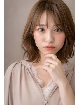 カバーヘア ブリス 戸田公園西口店(COVER HAIR bliss) フォギーベージュが大人可愛いふわミディZ戸田公園20代30代40代