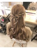 ハーフアップ