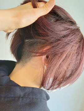 ヴァンカウンシル 伊那(VAN COUNCIL) 隠れツーブロ☆スッキリ前下がりボブ