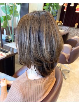 クレドヘアー(CRED HAIR) ミディアムレイヤースタイル/レイヤーロング/ロブヘア/艶カラー