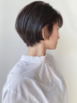 モリオフロムロンドン 原宿本店(morio from London) 【morio 原宿】黒髪大人ショート 小顔 20代30代 オバラ