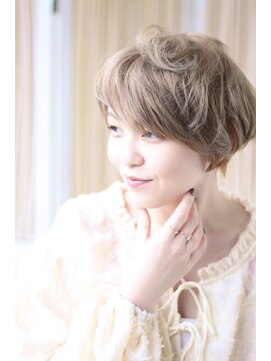 ヘアーアンドメイク シーク 八王子(HAIR&MAKE SeeK) ルーセントセピアなショートマッシュ