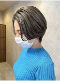 ハンサムショート×ハイライト